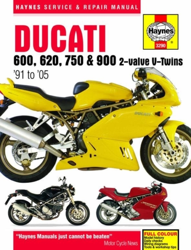 Ducati 600, 620, 750 & 900 2-valve V-twins 91 - 05 Haynes Re