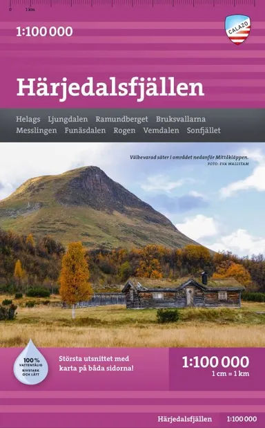 Härjedalsfjällen 1:100 000