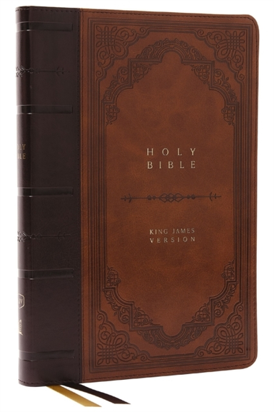Kjv Holy Bible: Giant Print Thinline Bible, Brown Leathersof