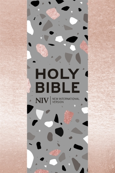 Niv Pocket Rose Gold Terrazzo Soft-tone Bible With Zip