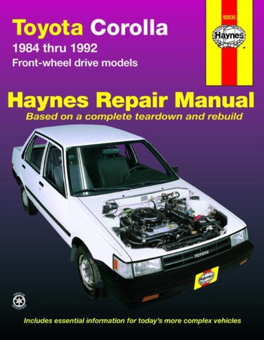Toyota Corolla Fwd (1984-1992) Haynes Repair Manual (usa)