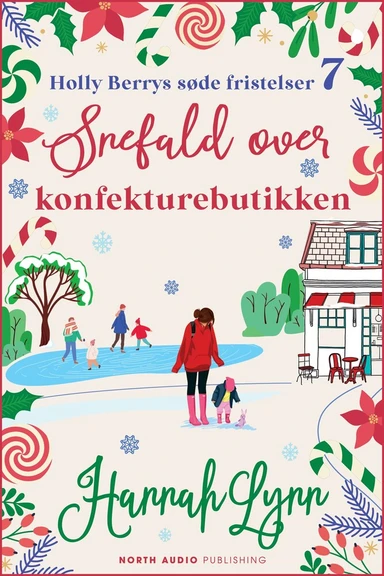 Snefald over konfekturebutikken