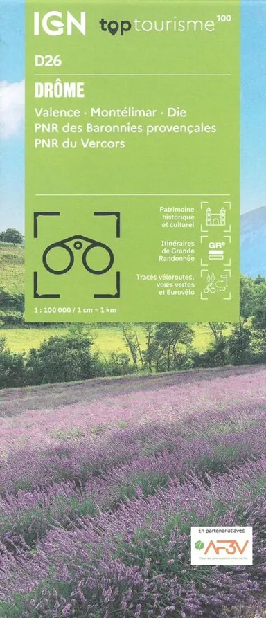 TOP100: D26: Drome - Valence Montelimar Die PNR des Baronnies provencales PNR du Vercors