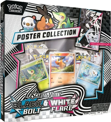 Pokemon Poster Coll SV10.5 Black Bolt & White Flare