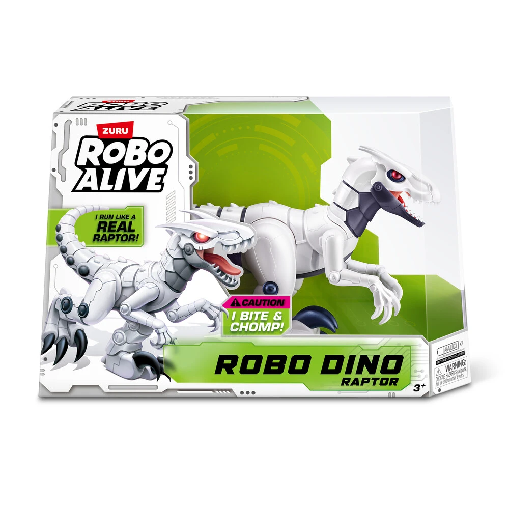 Robo Alive Raptor dino hvid