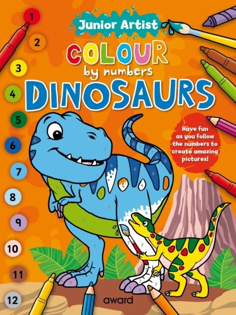 Junior Artist Colour by Numbers Dinosaurs