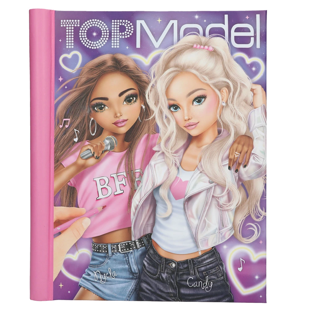 TOPModel Malebog m/lys & lyd MY BFF billede