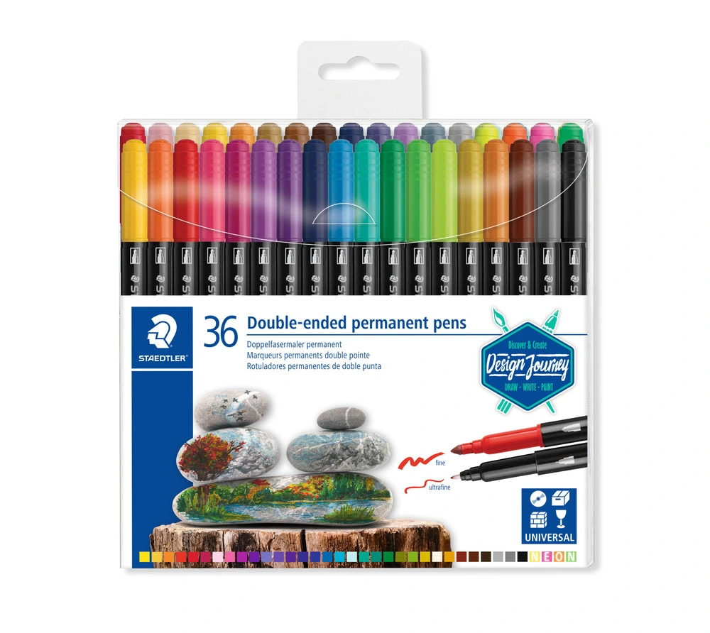 Staedtler duo perm. 36 stk. ass