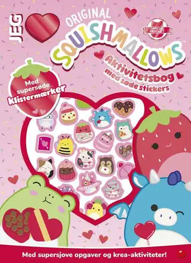 Squishmallows aktivitetsbog 2 med søde stickers