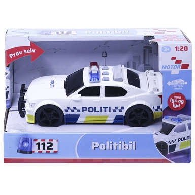 Politibil med lys og lyd 19 cm