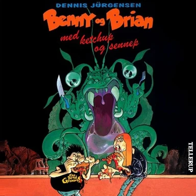 Benny og Brian med ketchup og sennep
