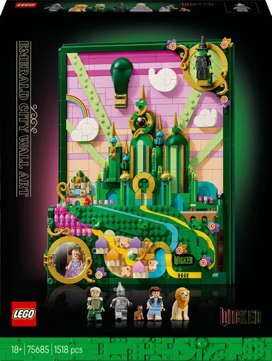 75685 LEGO Wicked Emerald City-vægkunst