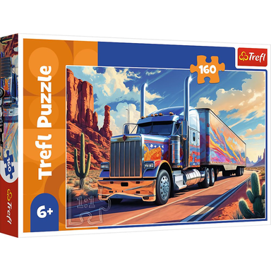 Puslespil Truck on the road 160 brikker