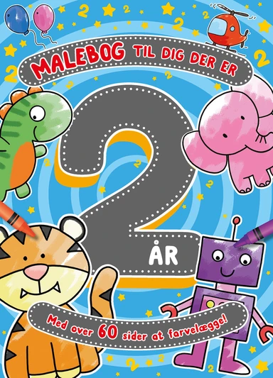 Malebog til dig der er 2 år