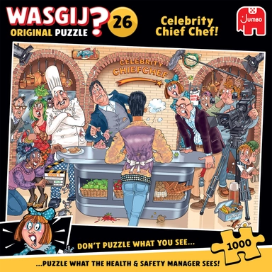 PUSLESPIL WASGIJ ORIGINAL 26 CELEBRITY CHIEF CHEF! 1000 BRIKKER