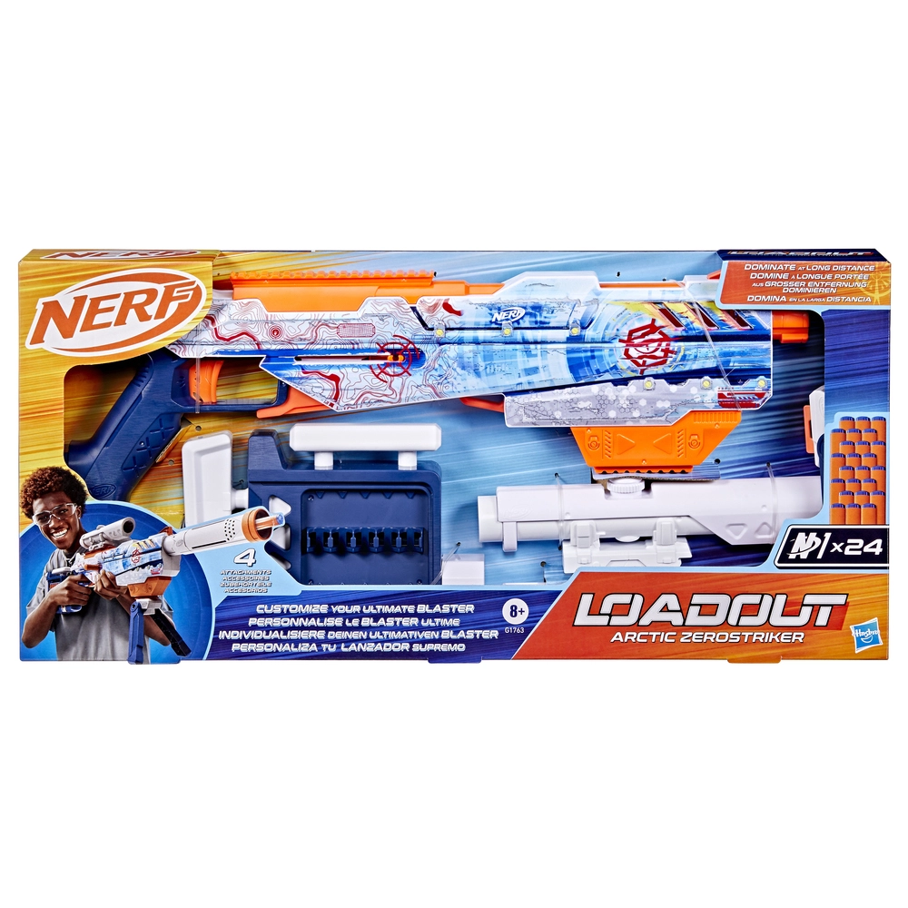 Køb Nerf - Loadout Arctic Zerostriker Blaster Med Skud - Hasbro G1763