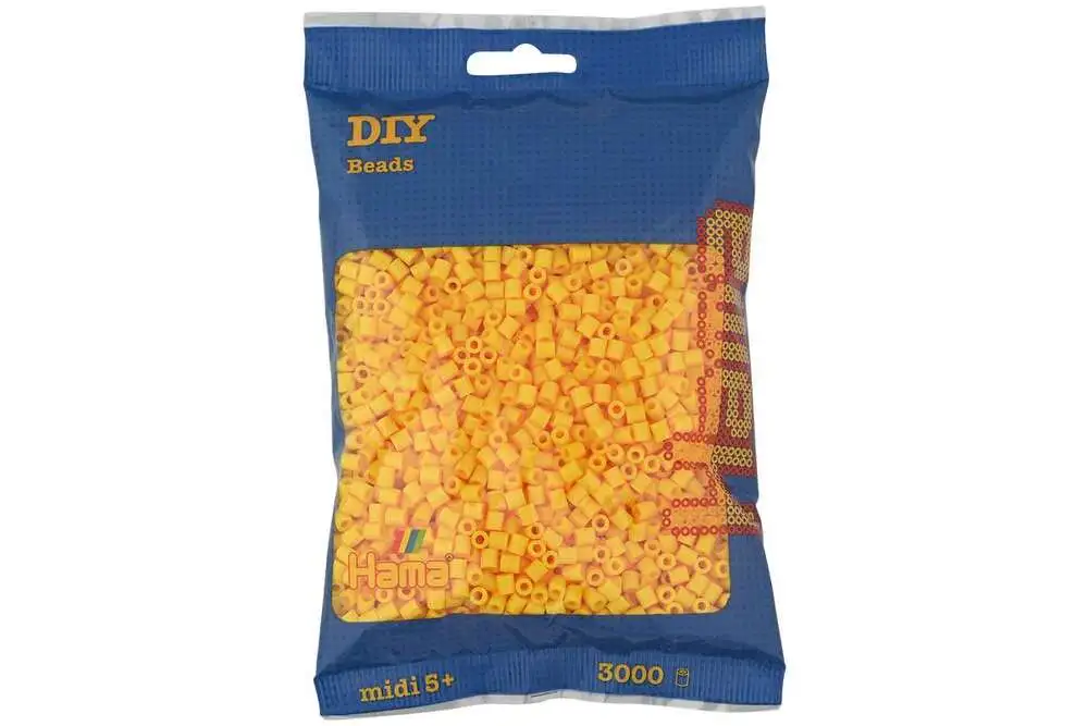 Hama Midi Perler - 3.000 Stk. - Gul - 201-03