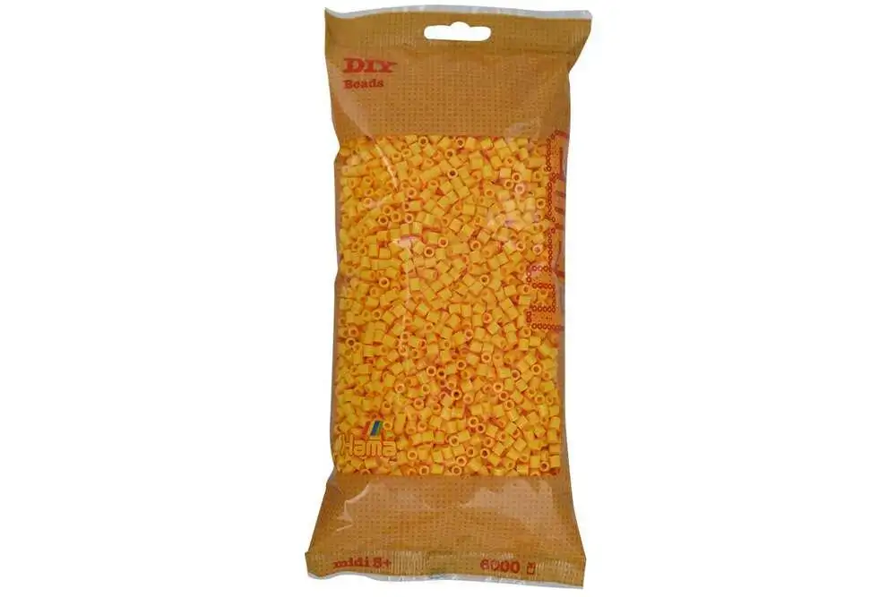 Hama midi perler 6000stk gul