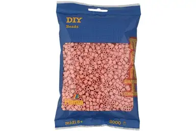 Hama midi perler 3000stk mat rosa