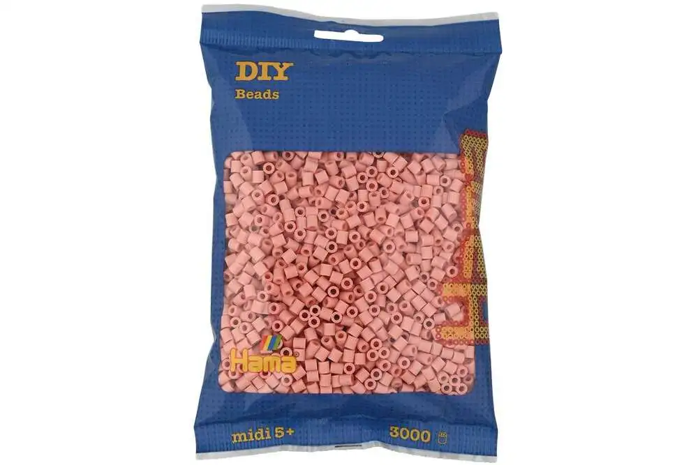 Hama midi perler 3000stk mat rosa