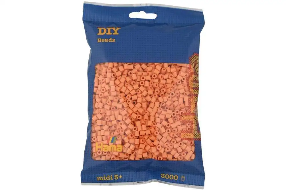 Hama midi perler 3000stk lys abrikos
