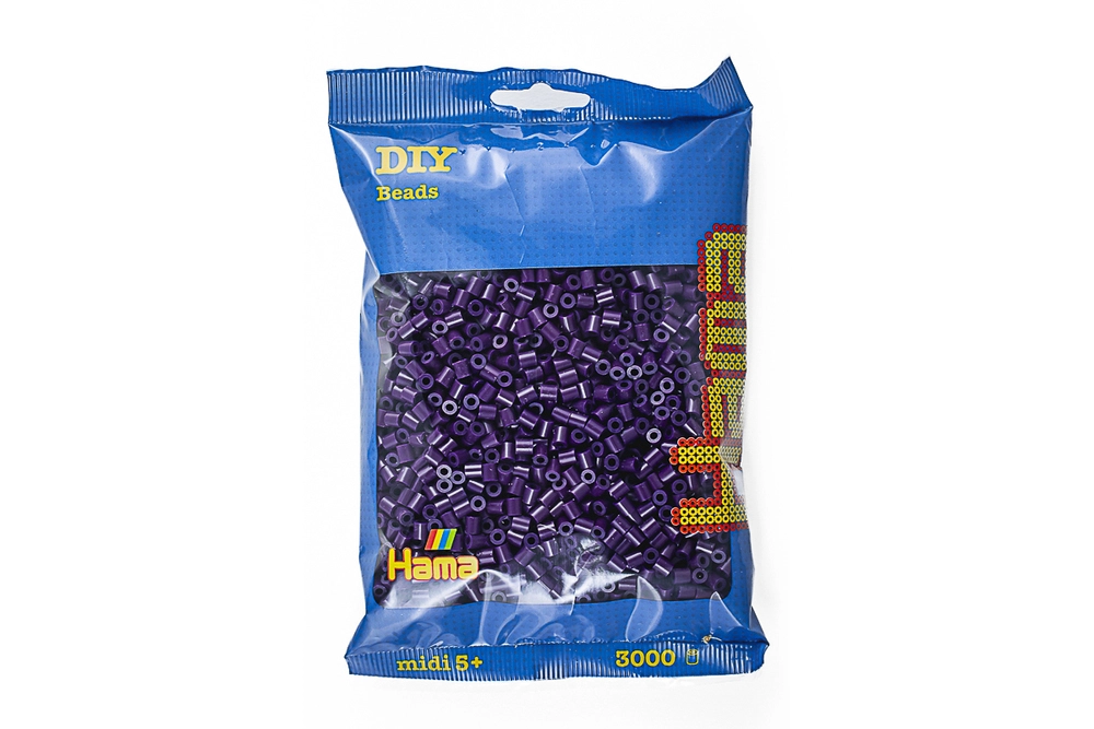 Hama midi perler 3000stk aubergine