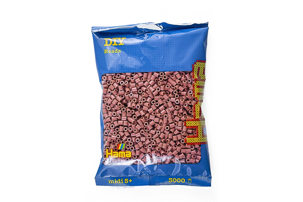 Hama midi perler 3000stk mørk blush