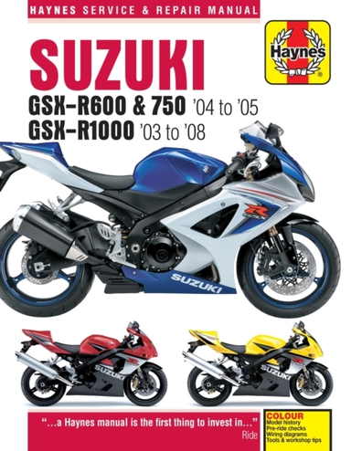 Suzuki Gsx-r600/750 (04 - 05) & Gsx-r1000 (03 - 08) Haynes R
