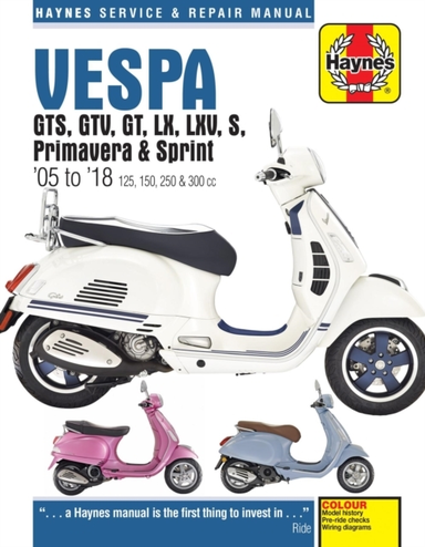 Vespa Gts Gtv Gt Lx Lxv S Primavera & Sprint (05 - 18)