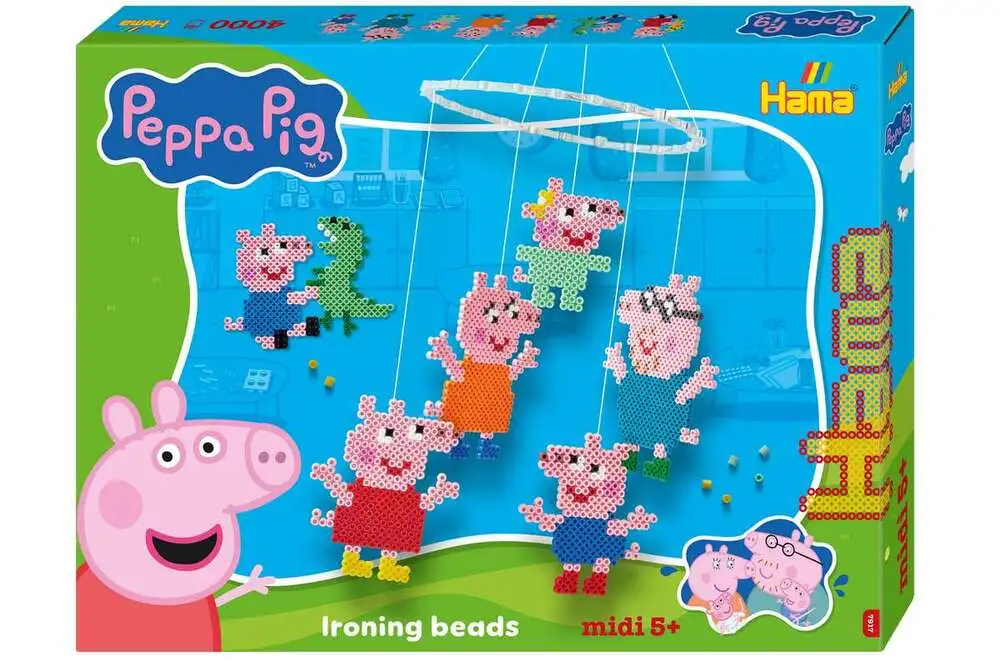 HAMA Beads Hama - Midi-gaveæske Peppa Pig Family & Little Sister (387917)
