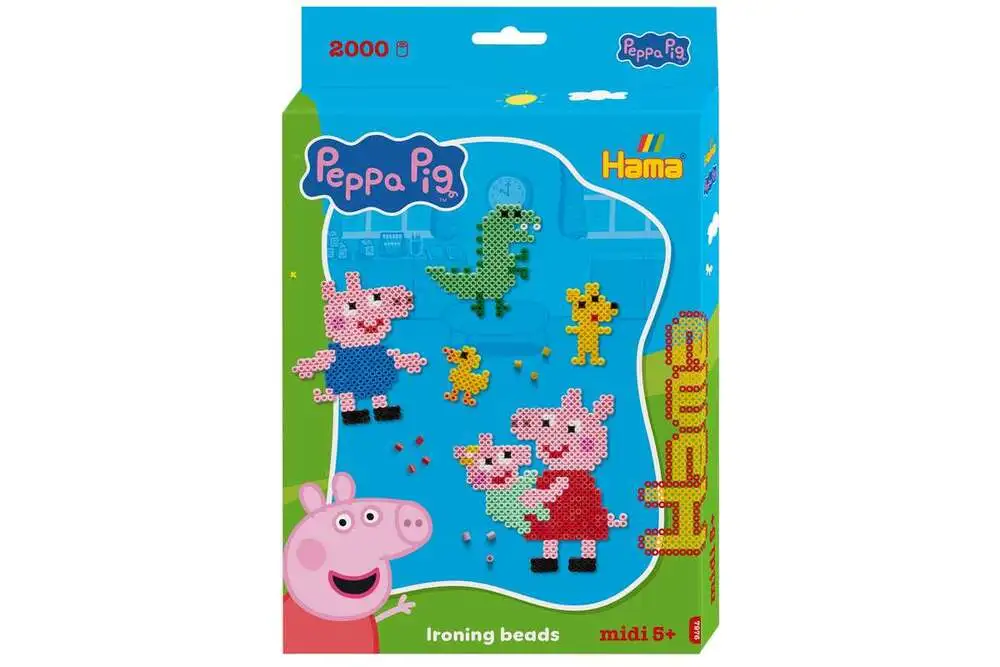 HAMA Beads Hama - Midi hængekasse Peppa Pig + lillesøster (387976)