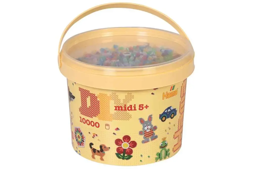 Hama Midi Perler - Transparent Mix 53 - 10.000 Stk. - 180-53