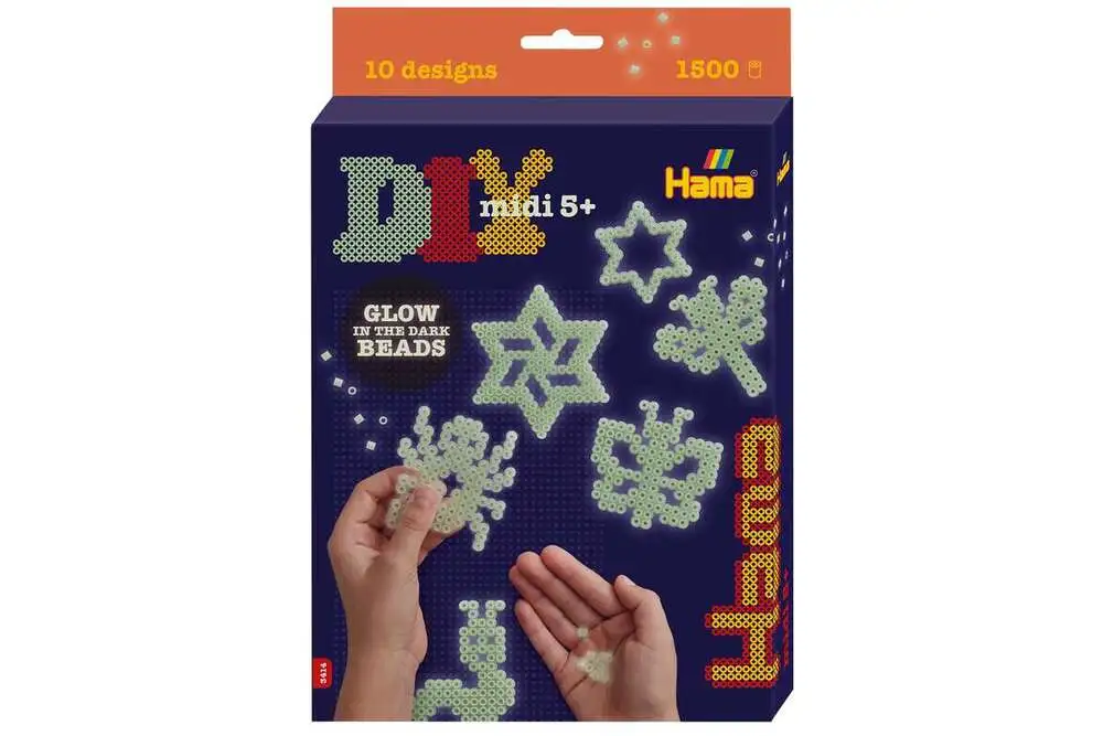 Hama midi gaveæske Glow in the dark