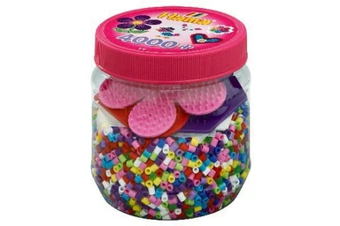 Hama perler 4000stk + 3 stiftplader ass