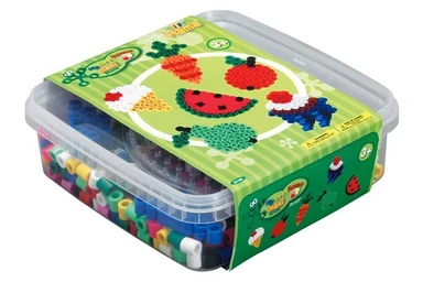 Hama maxi bøtte 600 perler + plade 8220
