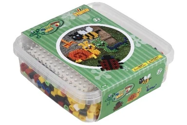 Hama maxi bøtte 600 perler + plade 8214