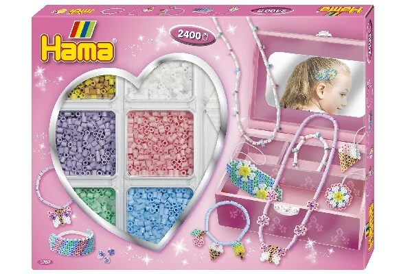 Hama midi aktivitetsæske åben pink