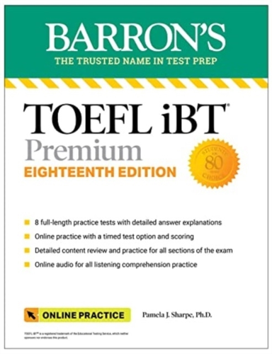 Toefl Ibt Premium With 8 Practice Tests + Online Audio Eigh