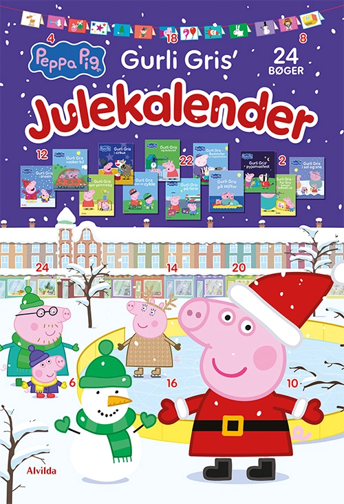 Peppa Pig - Gurli Gris&apos; julekalender - med 24 billedbøger