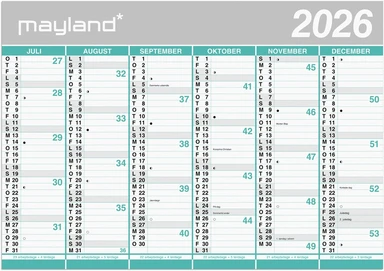 Mayland KÆMPEKALENDER 26/27 2X6 MDR. VENDBAR