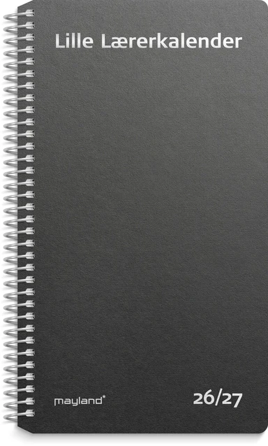 Mayland Lærerkalender 26/27 LILLE UGE HØJFORMAT sort KARTON