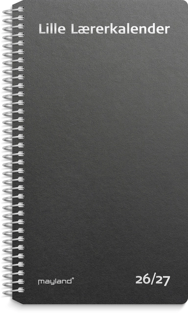 Mayland Lærerkalender 26/27 LILLE UGE HØJFORMAT sort KARTON