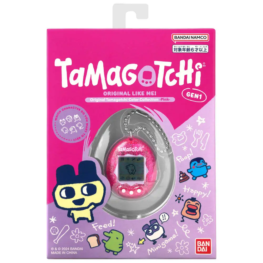 Tamagotchi Interaktivt kæledyr - Pink/Rose (Gen1)