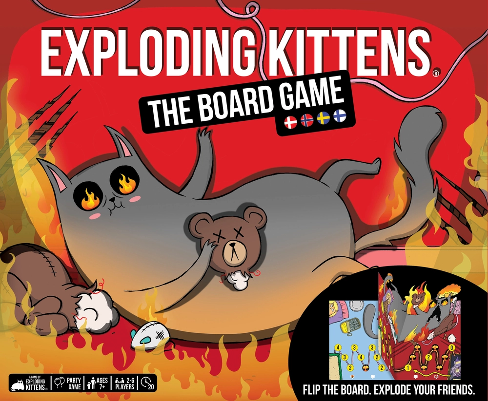 Exploding Kittens The Board Game Nordic billede