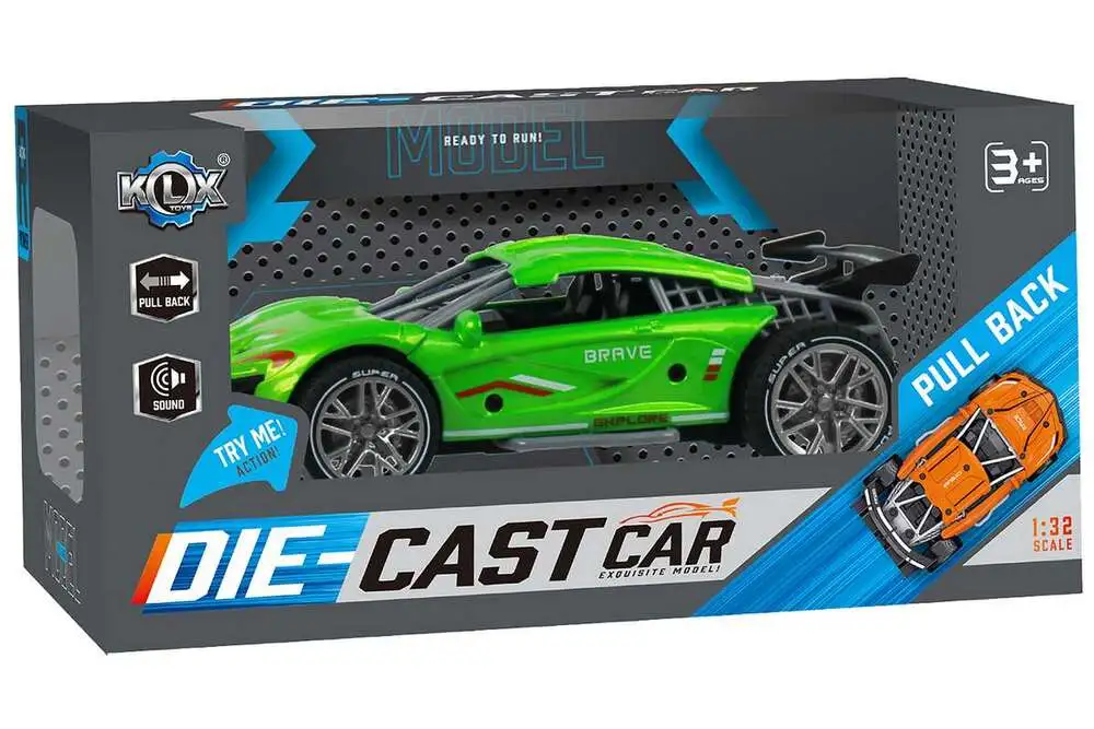 Die-Cast pull-back bil grøn billede