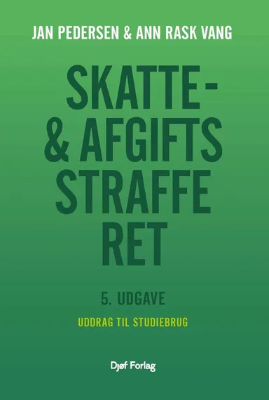 Uddrag af Skatte- og afgiftsstrafferet