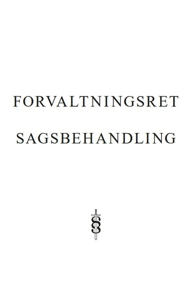 Forvaltningsret - Sagsbehandling