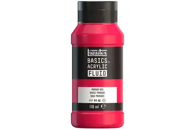 Basics fluid 118ml primary red row 415