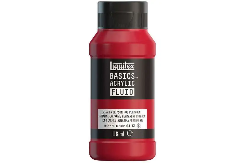 Basics fluid 118ml alizarin crimson perm hue row 1 billede