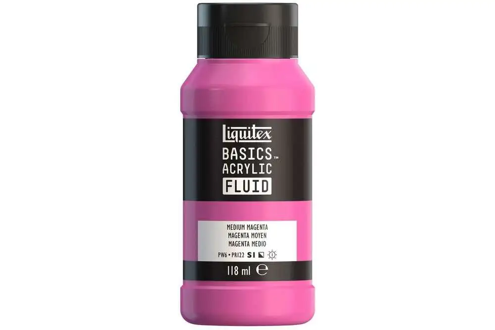 Basics fluid 118ml medium magenta row 500 billede